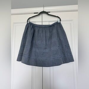 Gap Women’s Chambray Eyelet Detail Skirt Size Large